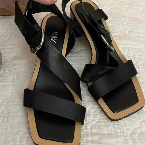 Zara Black Sandals - Picture 10 of 10